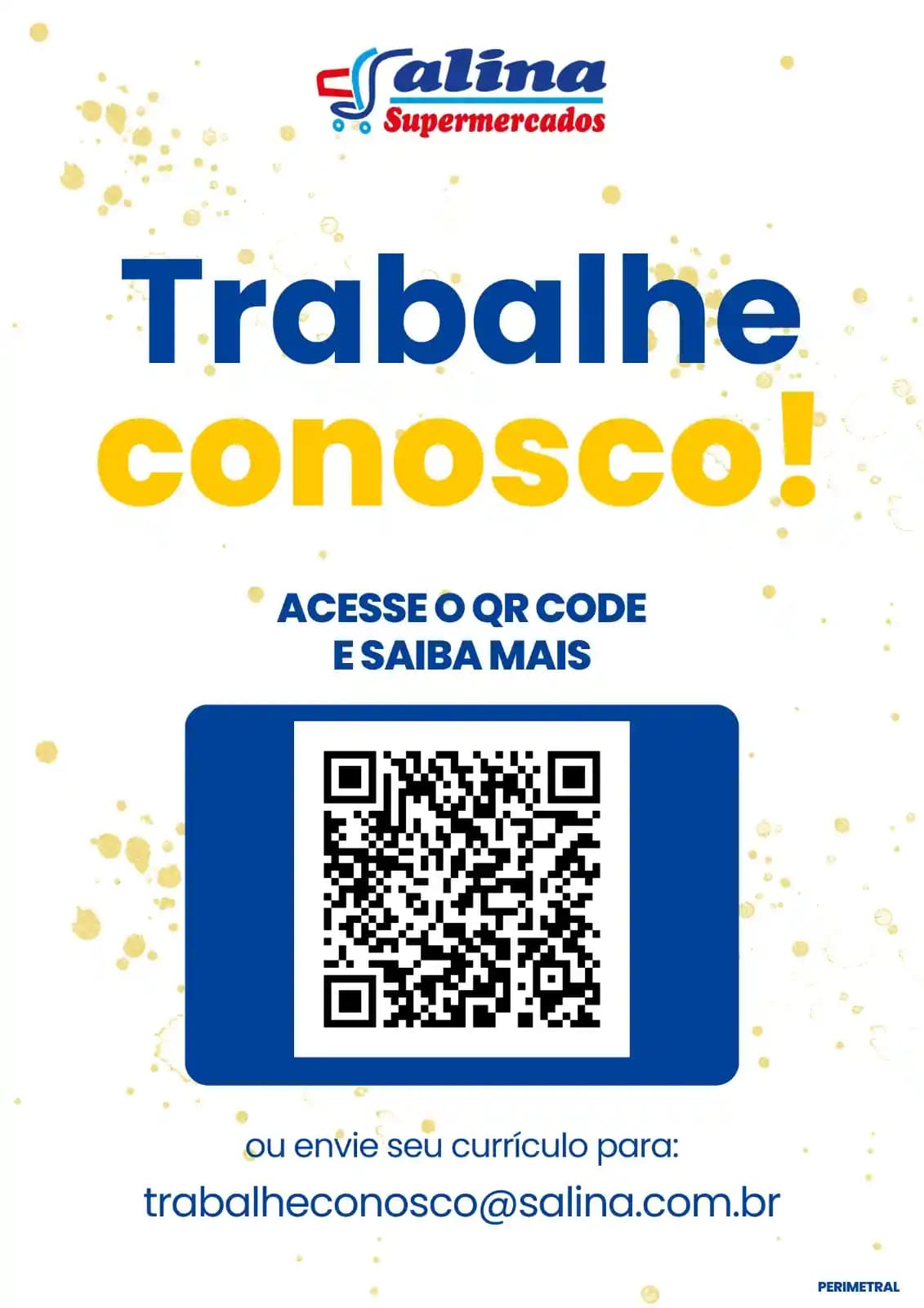 QR Code do canal de RH do Salina Supermercados